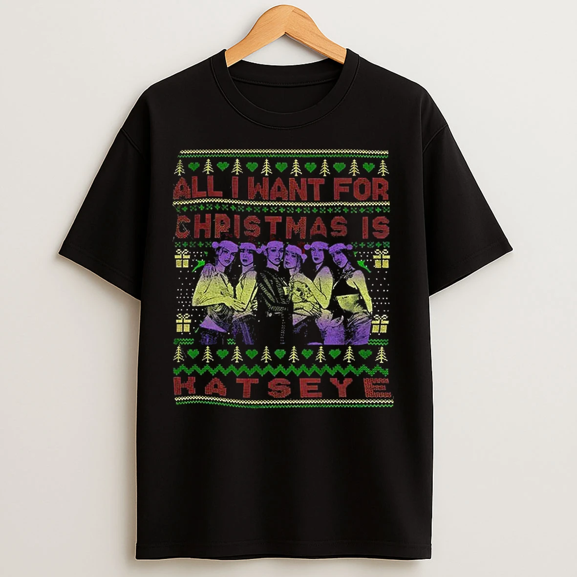 Classic All I Want For Christmas Katseye Vintage T Shirts