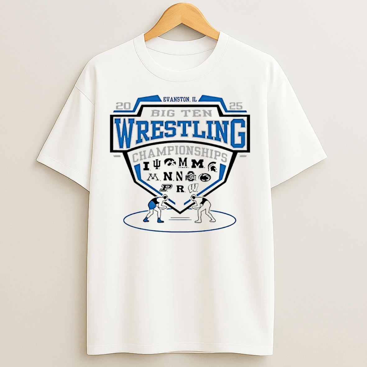 Classic All Team 2025 Big Ten Wrestling Tournament Championship T Shirts