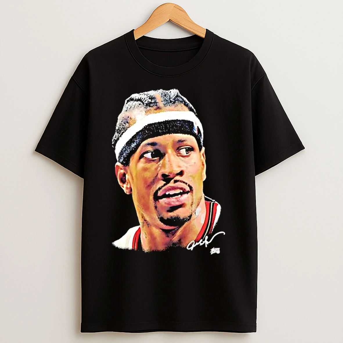 Classic Allen Iverson Philadelphia 76ers Real Big Face Signature T Shirts