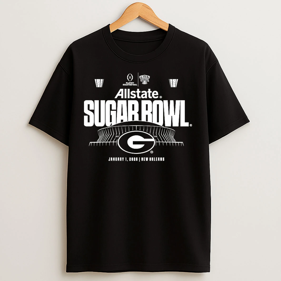 Classic Allstate Sugar Bowl 2025 Uga Bulldogs Bound T Shirts