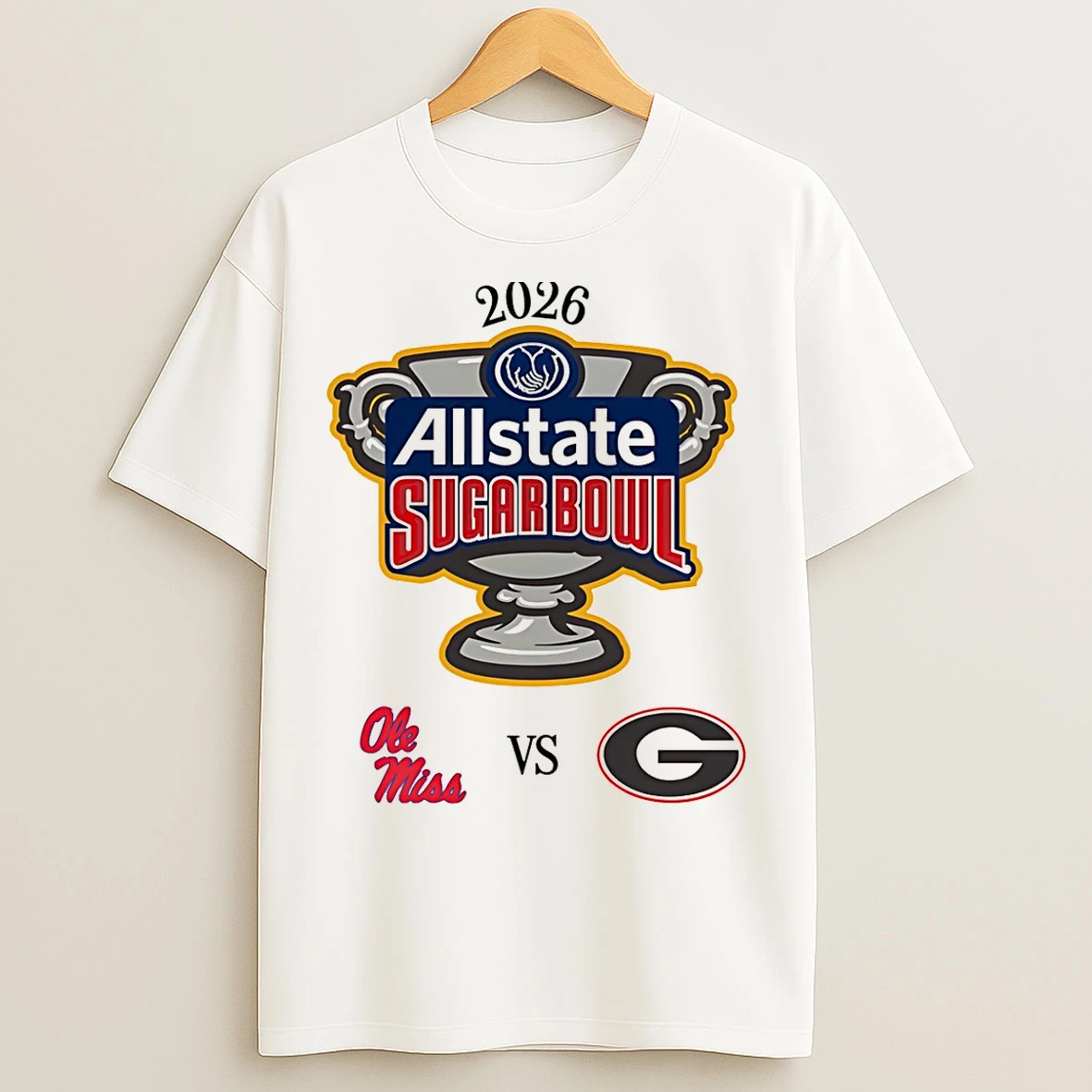 Classic Allstate Sugar Bowl 2026 Ole Miss Vs Georgia T Shirts