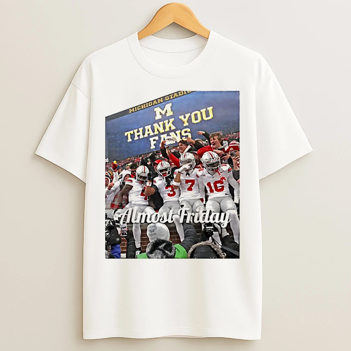 Classic Almost Friday Thank You Fans Ohio State Buckeyes T Shirts