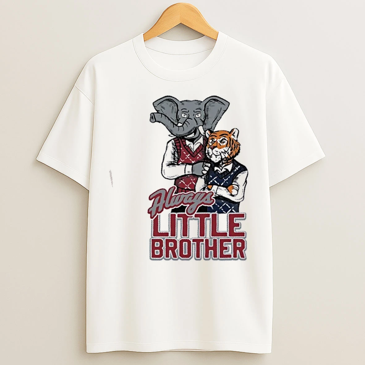 Classic Always Bittle Brother Alabama Vs Auburn 2025 Iron Bowl Game Mascot T Shirts