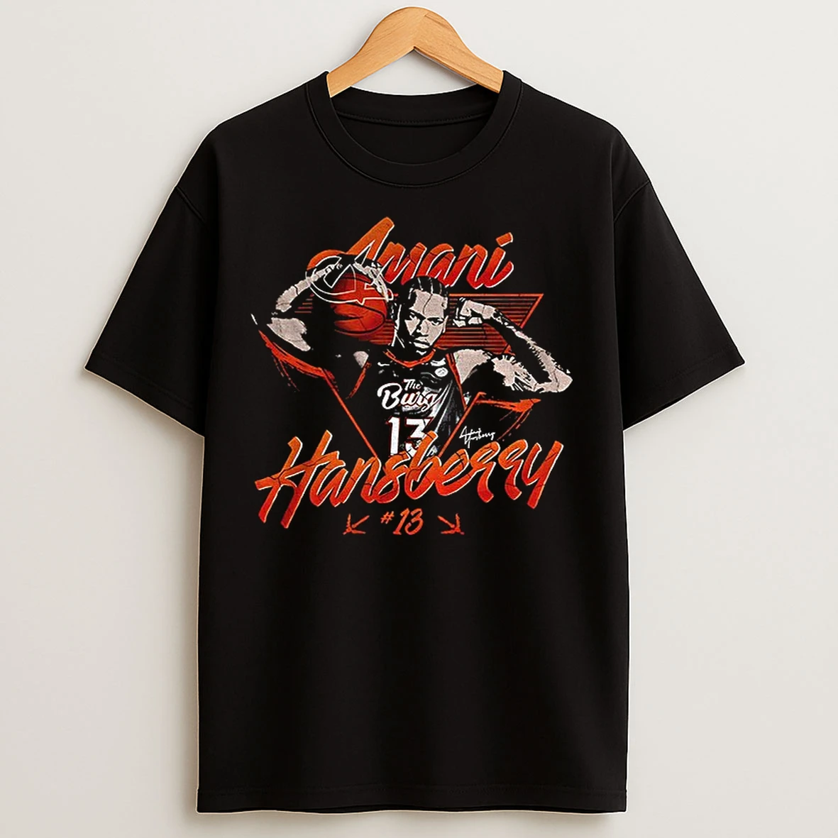 Classic Amani Hansberry Virginia Tech Hokies Basketball 13 Vintage T Shirts