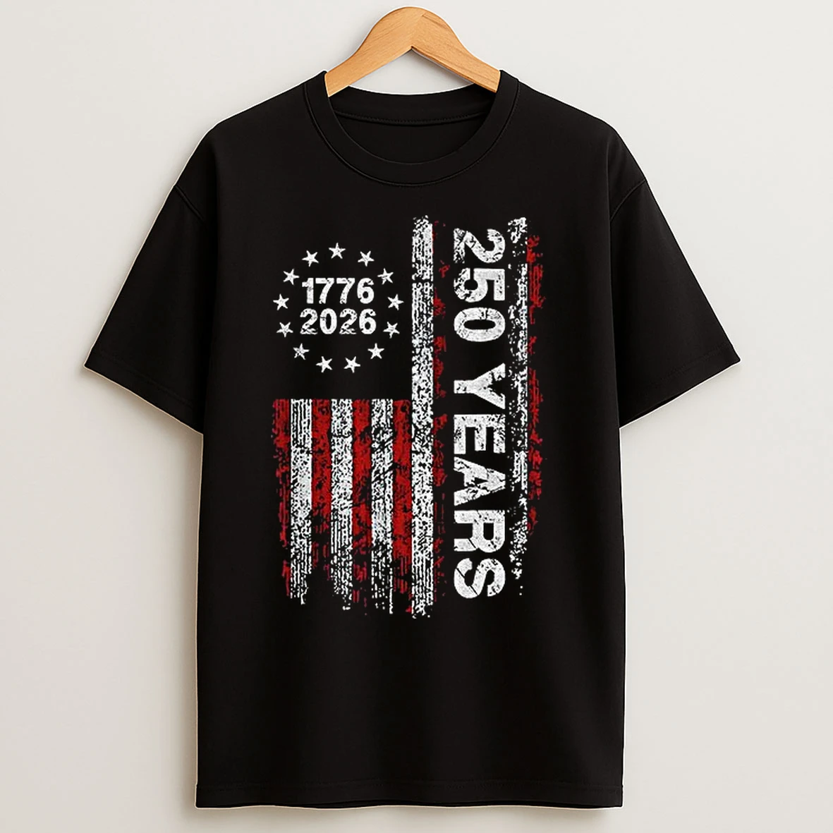 Classic America 250th Birthday Us Flag 1776 2026 We The People T Shirts