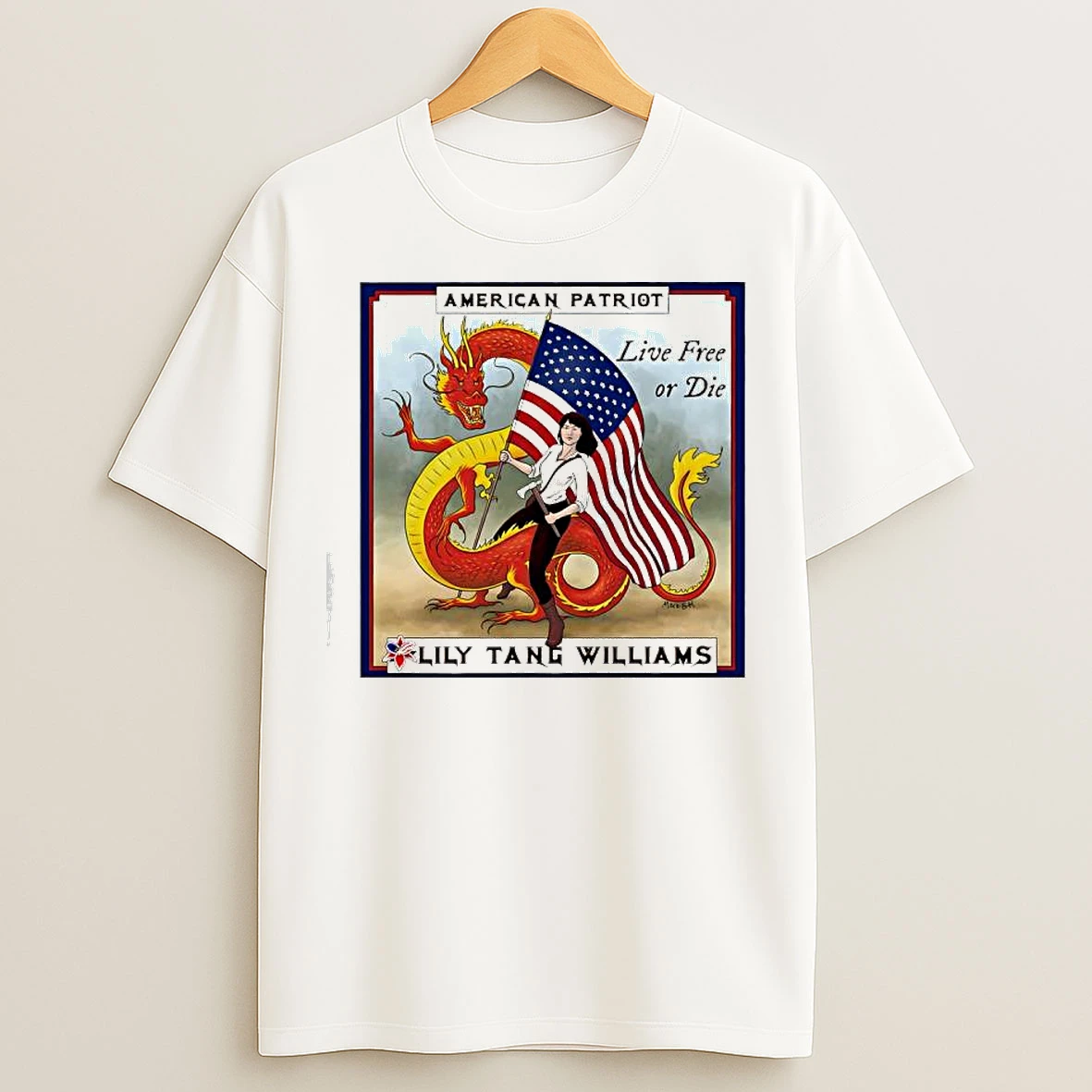 Classic American Patriot Lily Tang Williams Live Free Or Die T Shirts