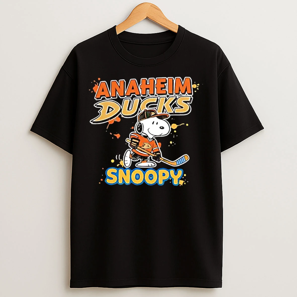 Classic Anaheim Ducks Snoopy Peanuts 2026 T Shirts