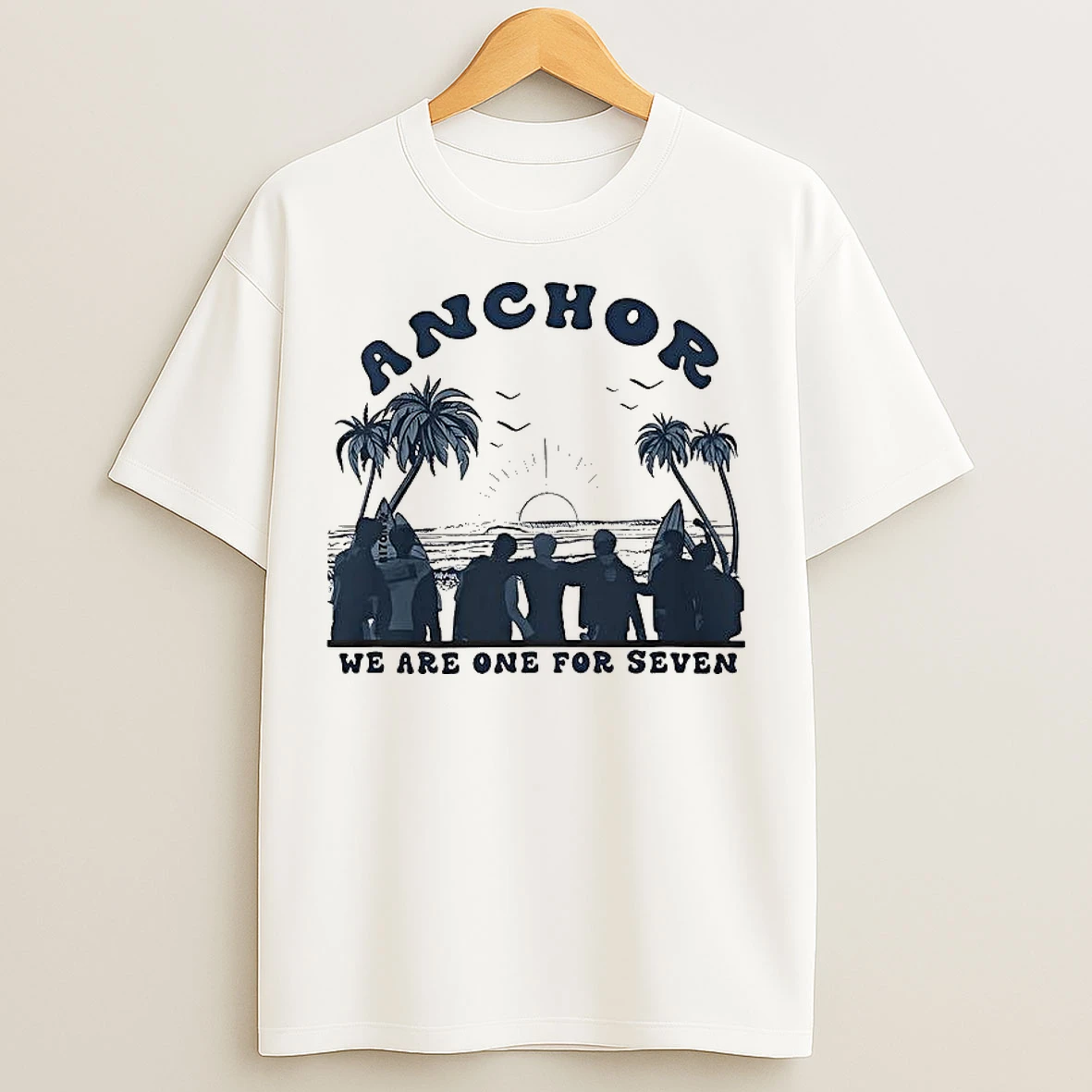Classic Anchor We Are One For Seven T Shirts