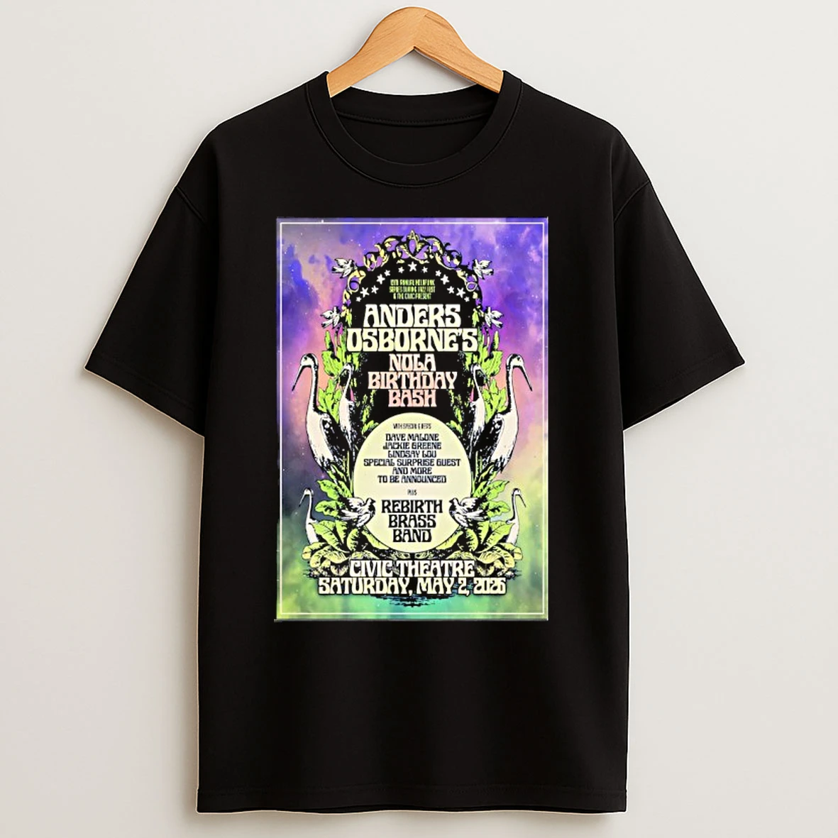 Classic Anders Osborne May 2 2026 Civic Theatre In New Orleans La T Shirts