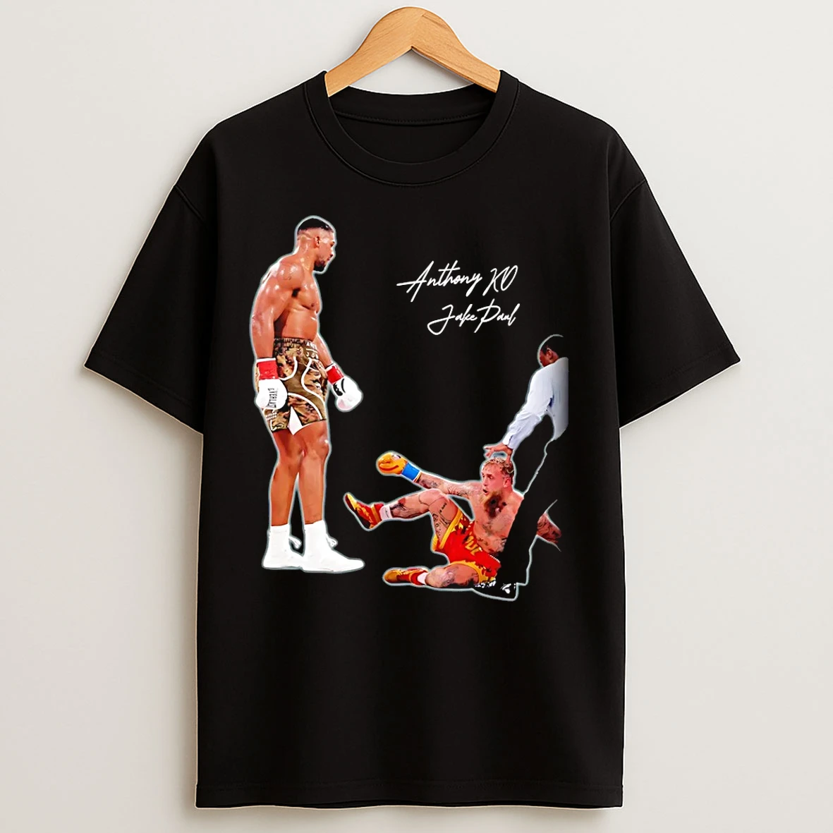 Classic Anthony Joshua Ko Jake Paul Graphic T Shirts