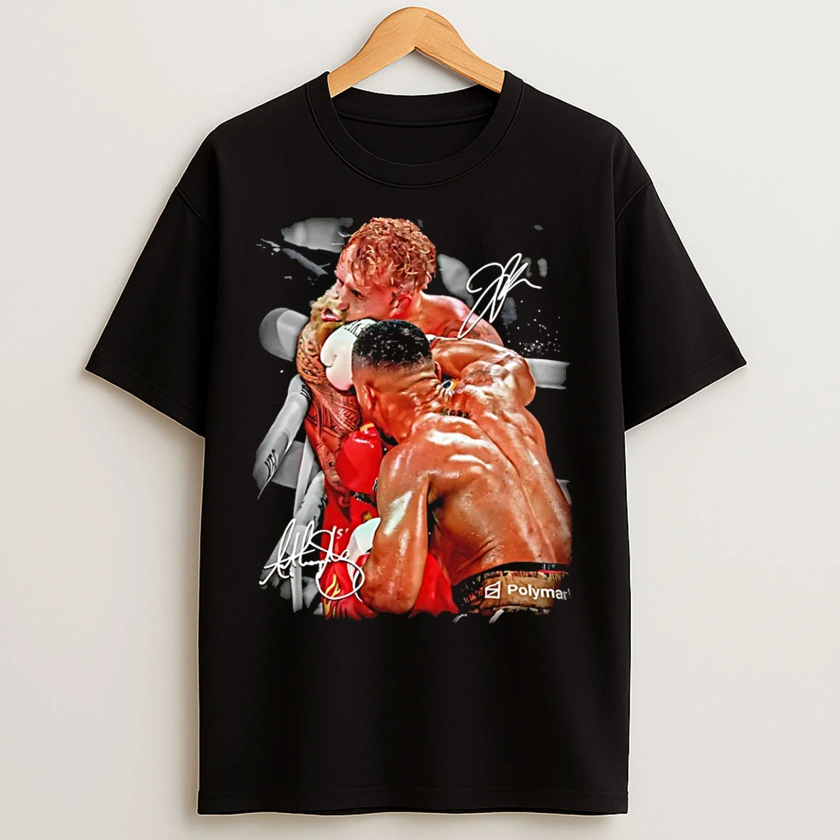Classic Anthony Joshua Vs Jake Paul Ko Signatures T Shirts