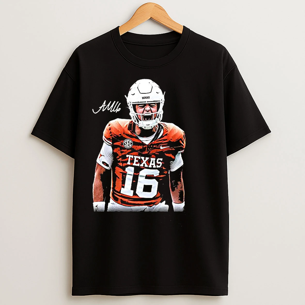 Classic Arch Manning Texas Longhorns Ncaa Locked In Signature T Shirts