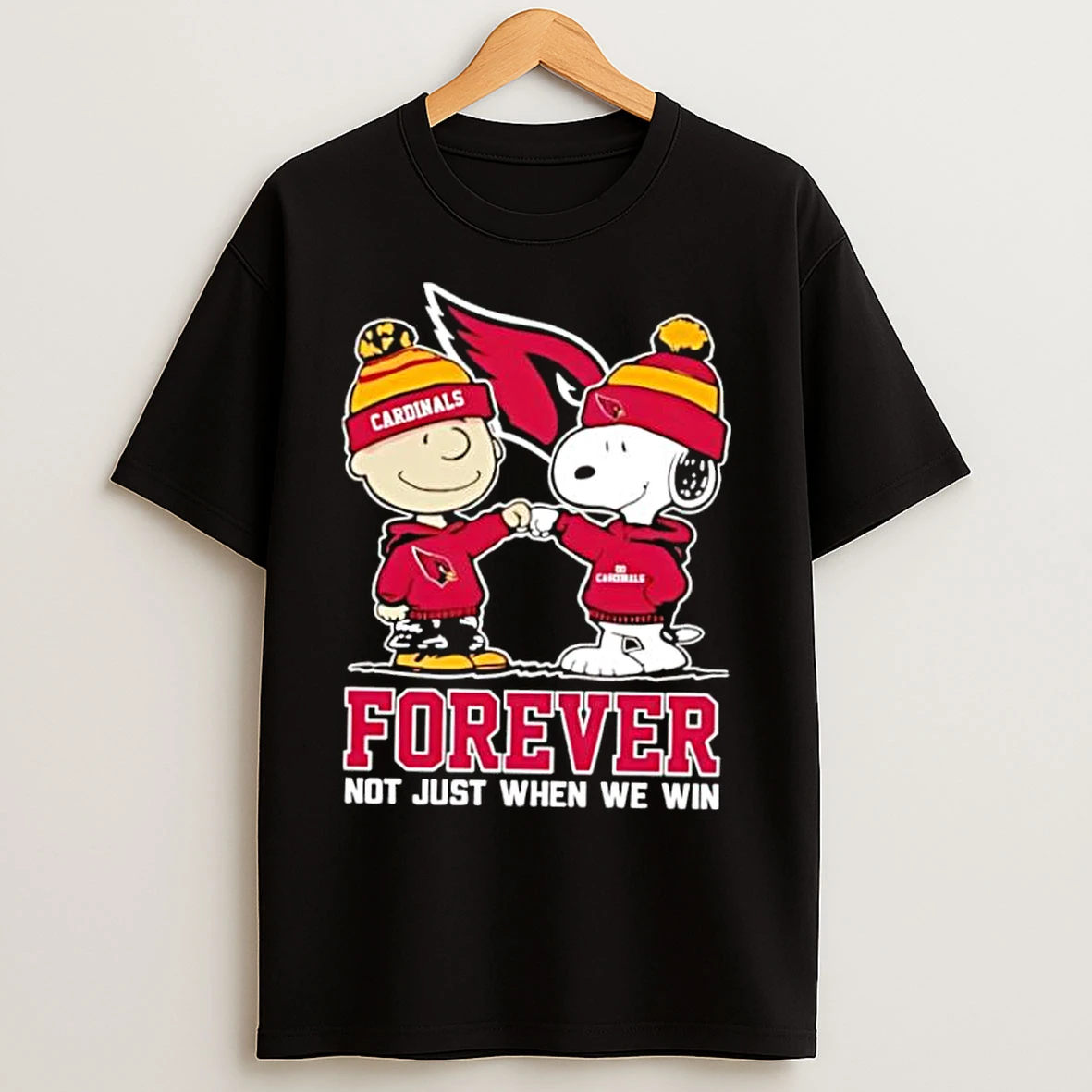 Classic Arizona Cardinals Charlie Brown And Snoopy Forever Not Just When We Win T Shirts