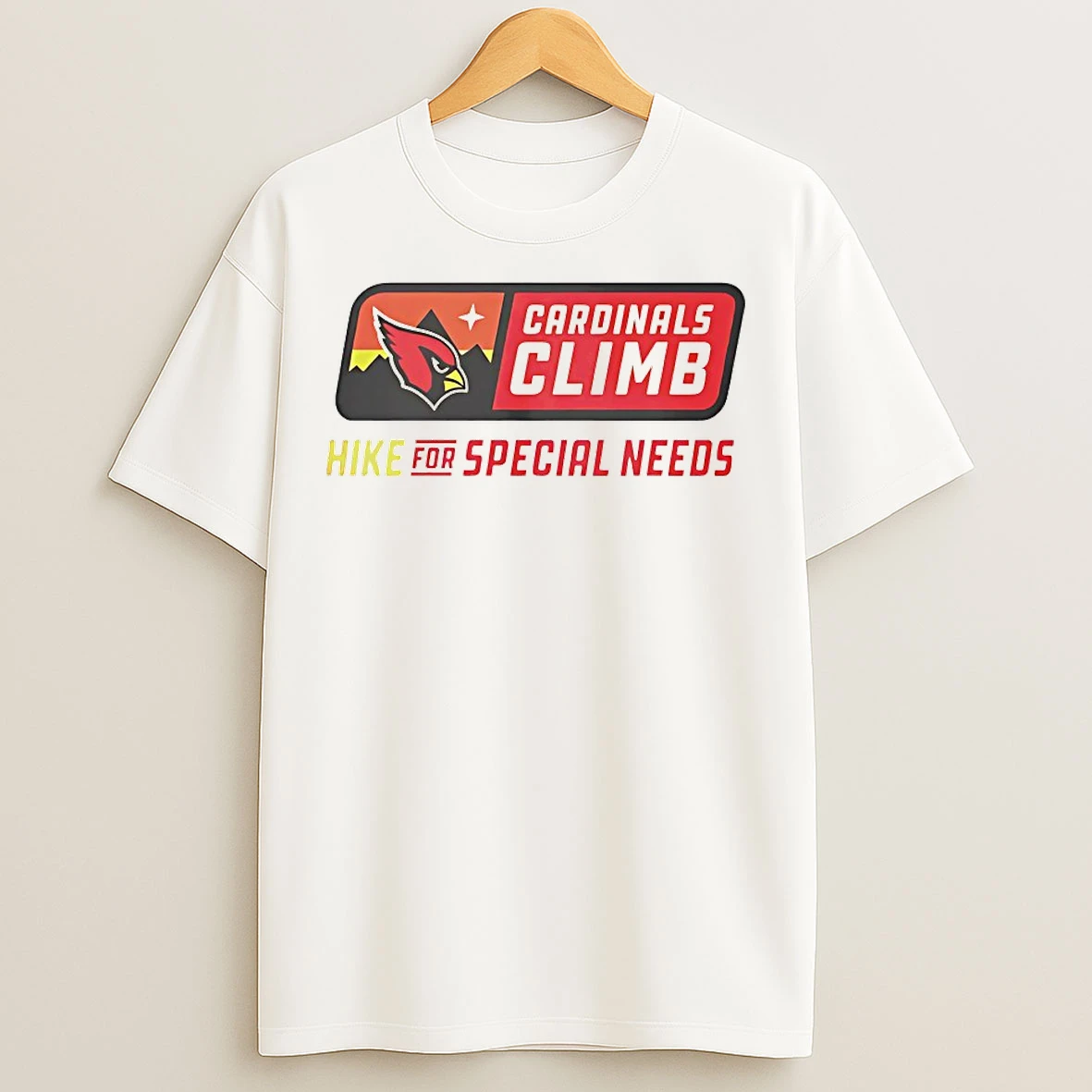 Classic Arizona Cardinals Climb Hike For Special Needs T Shirts