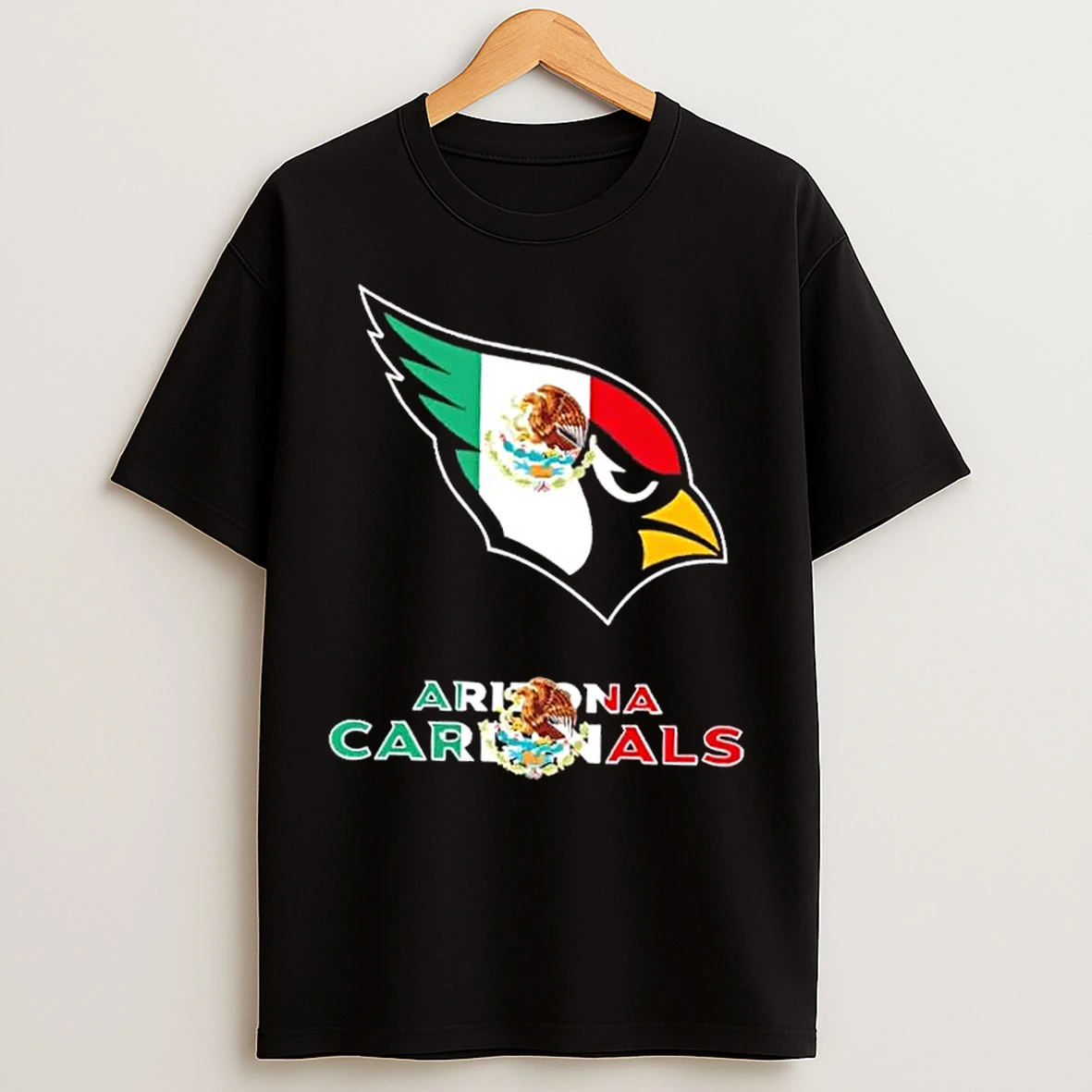 Classic Arizona Cardinals Football X Mexican Flag Logo T Shirts