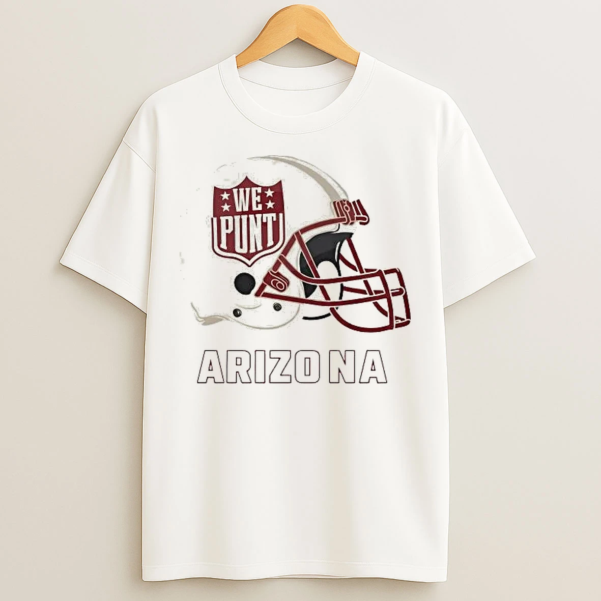 Classic Arizona Cardinals Helmet We Punt T Shirts