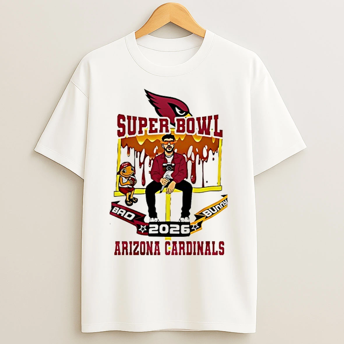 Classic Arizona Cardinals X Bad Bunny Super Bowl 2026 T Shirts