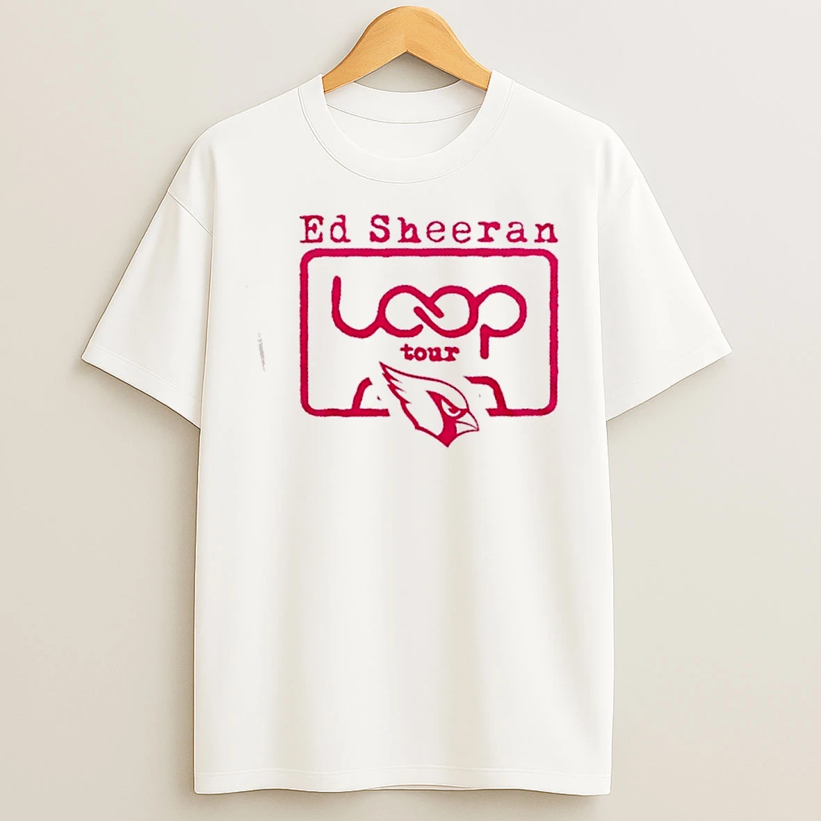 Classic Arizona Cardinals X Ed Sheerans Loop Tour T Shirts