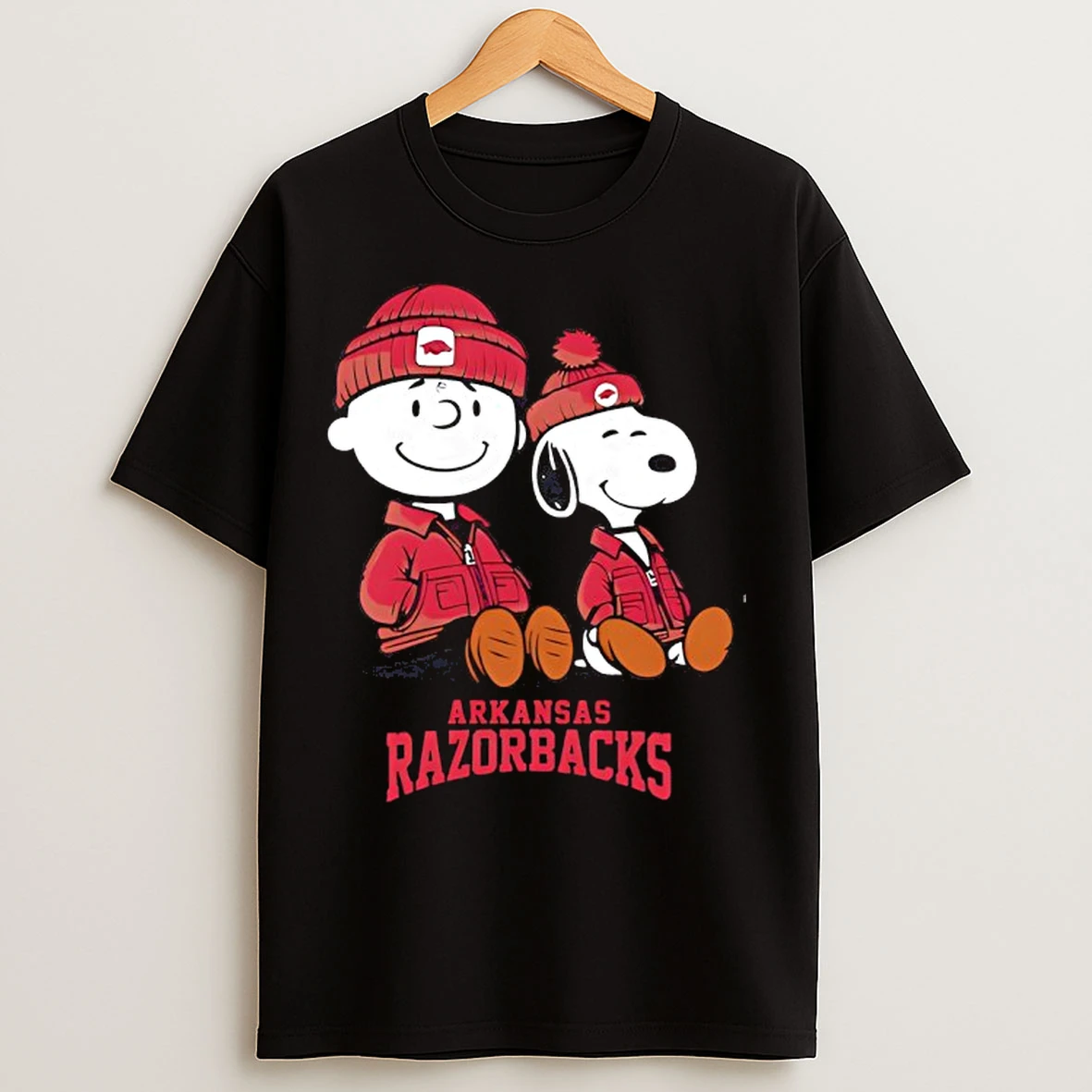 Classic Arkansas Razorbacks X Snoopy And Charlie Brown T Shirts