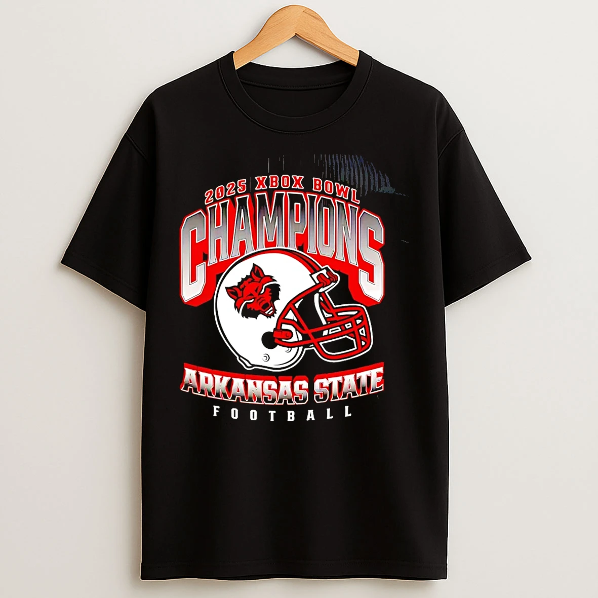 Classic Arkansas State Red Wolves 2025 Xbox Bowl Champions Logo T Shirts