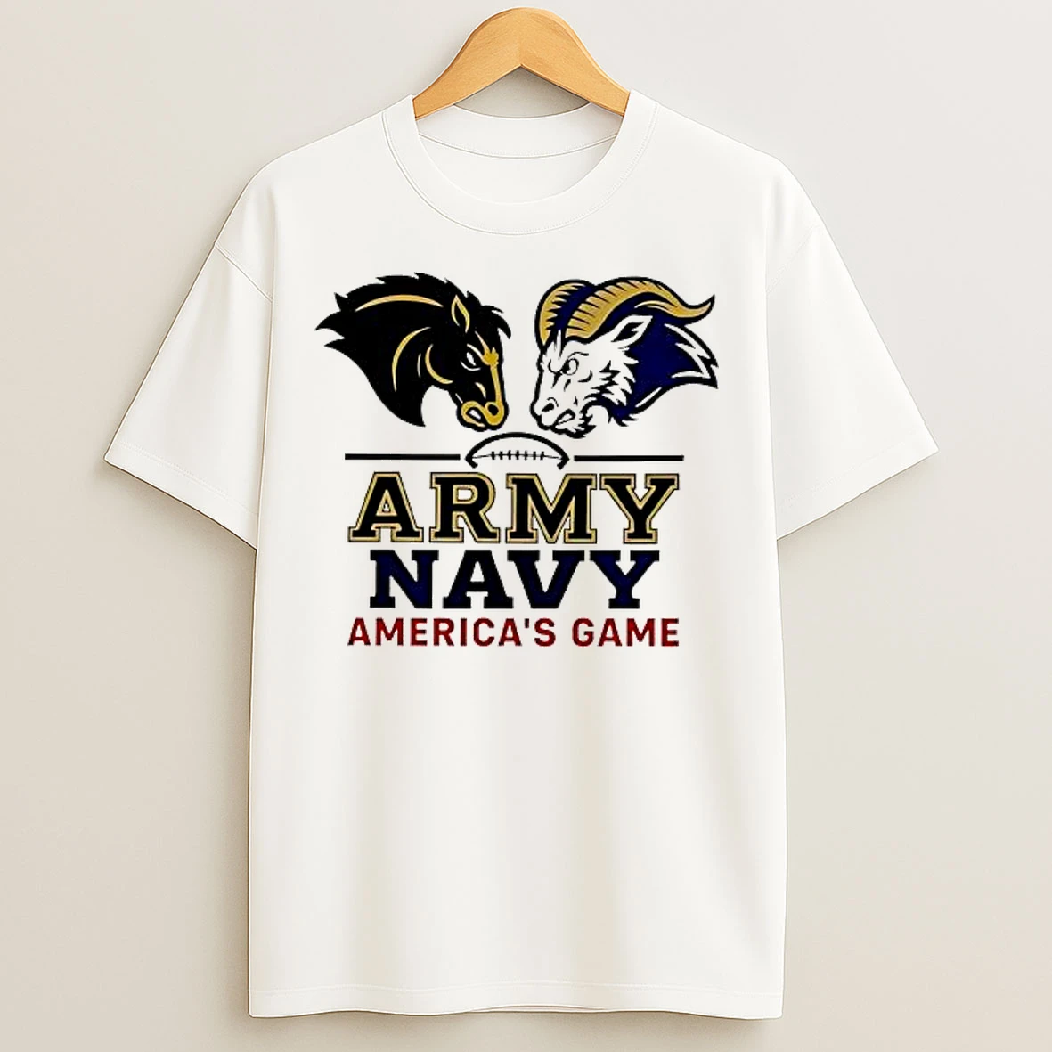 Classic Army Vs Navy Americas Game Logo T Shirts