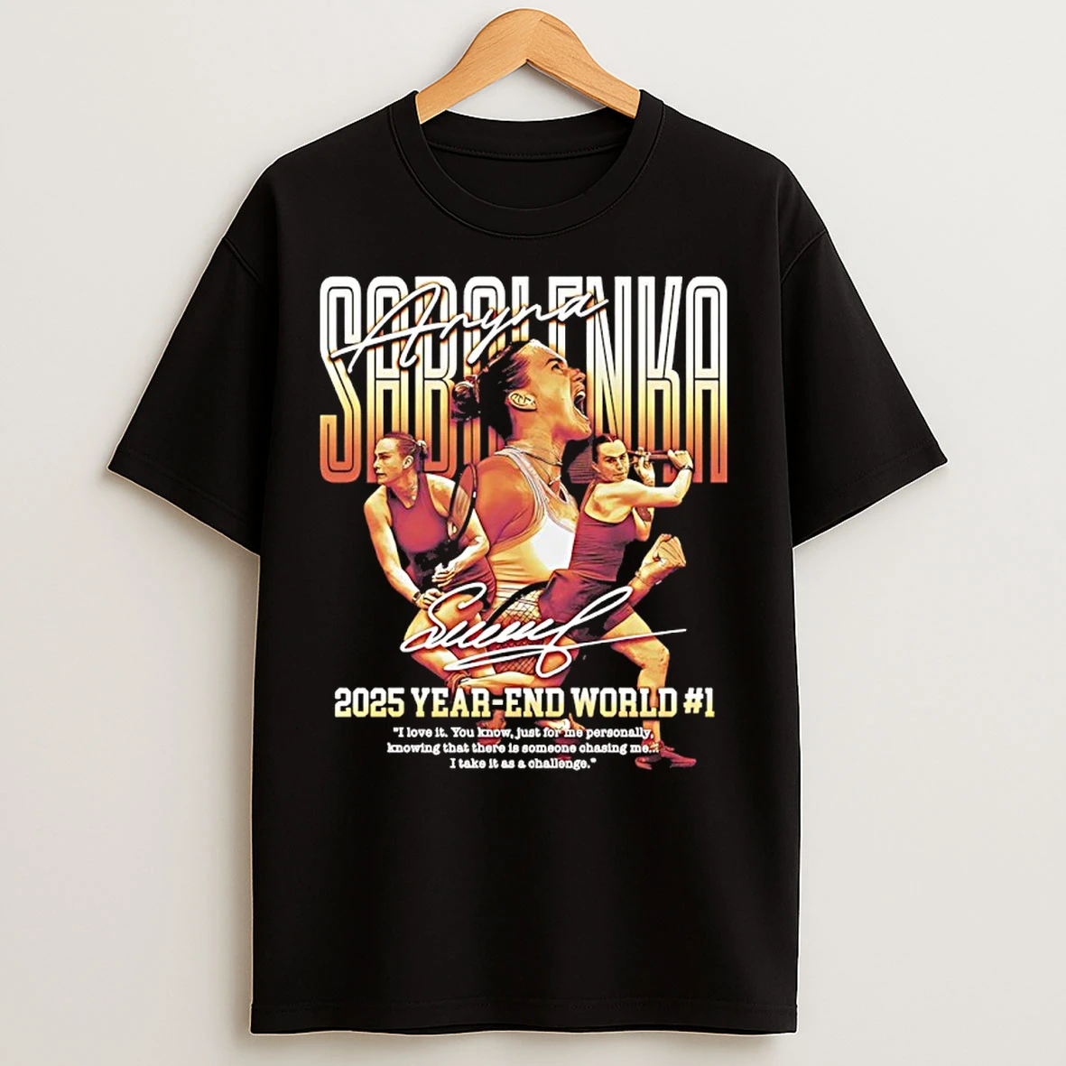 Classic Aryna Sabalenka 2025 Year End World 1 Signature Vintage T Shirts