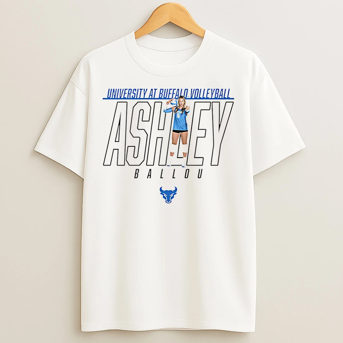 Classic Ashley Ballou Buffalo Bulls Illustrated T Shirts