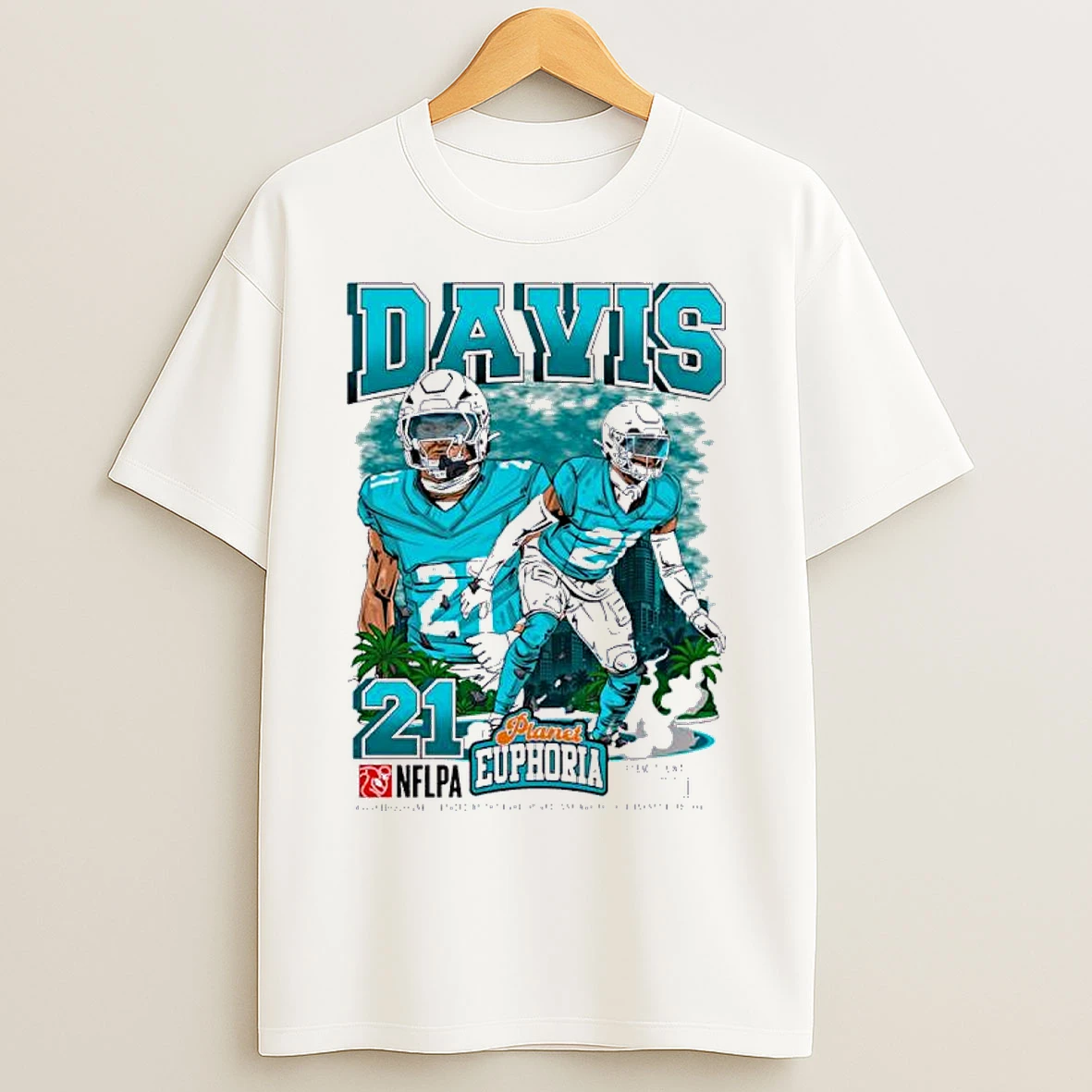 Classic Ashtyn Davis Miami Dolphins Nflpa Player T Shirts