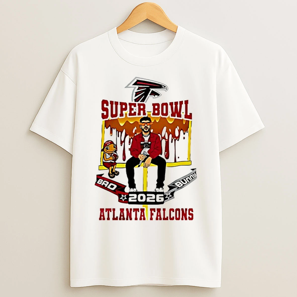 Classic Atlanta Falcons X Bad Bunny Super Bowl 2026 T Shirts