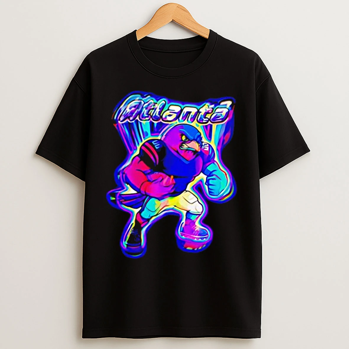 Classic Atlanta Football Retro Neon Vintage Mascot T Shirts