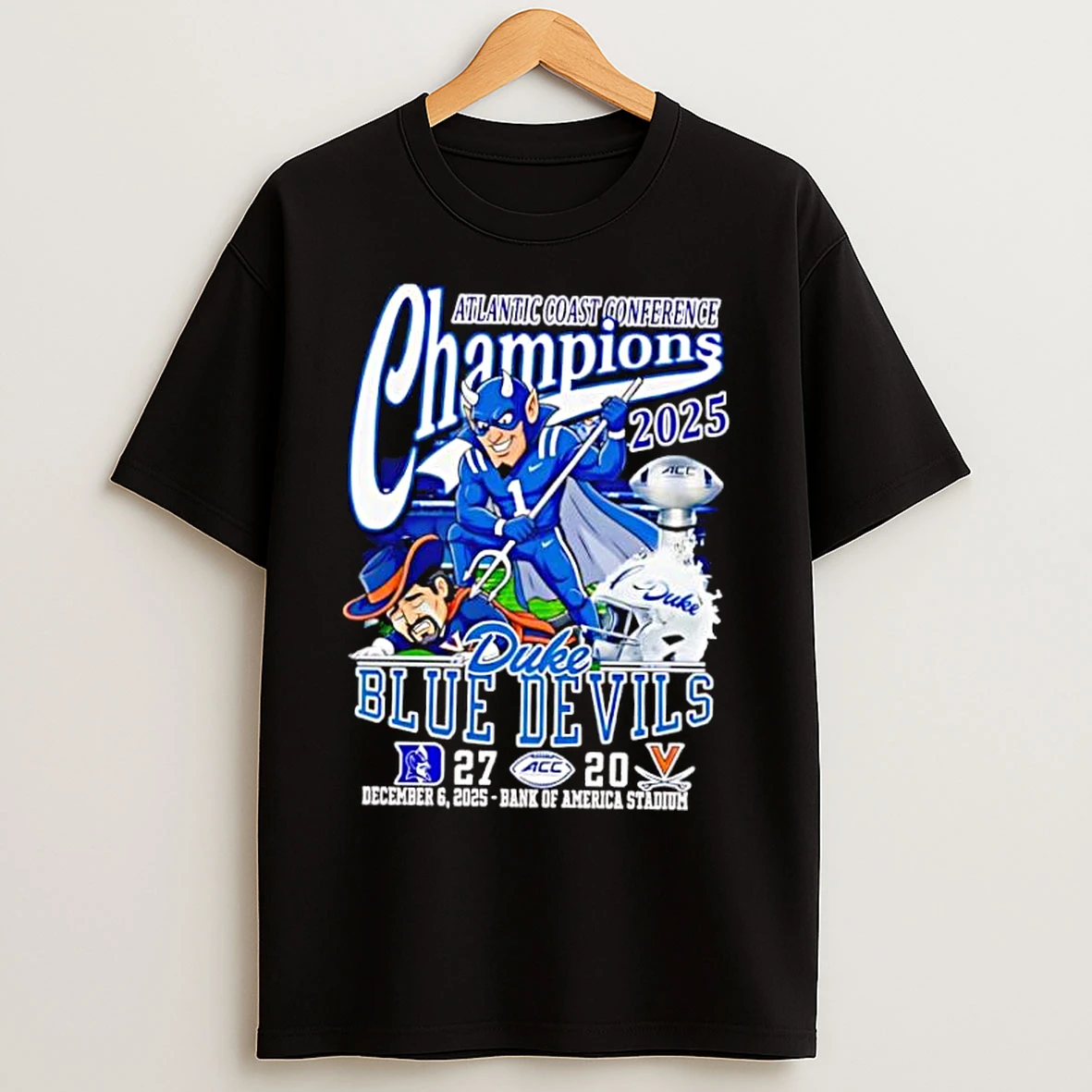 Classic Atlantic Coast Conference Champions 2025 Duke Blue Devils Winner T Shirts