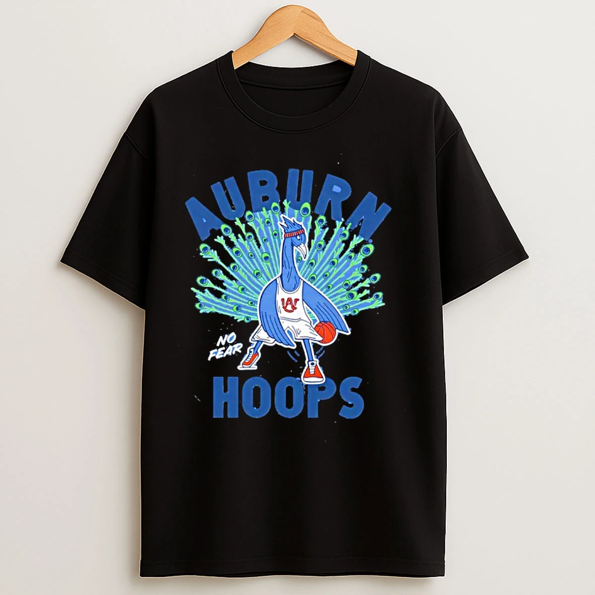 Classic Auburn Basketball Peacock T Shirts