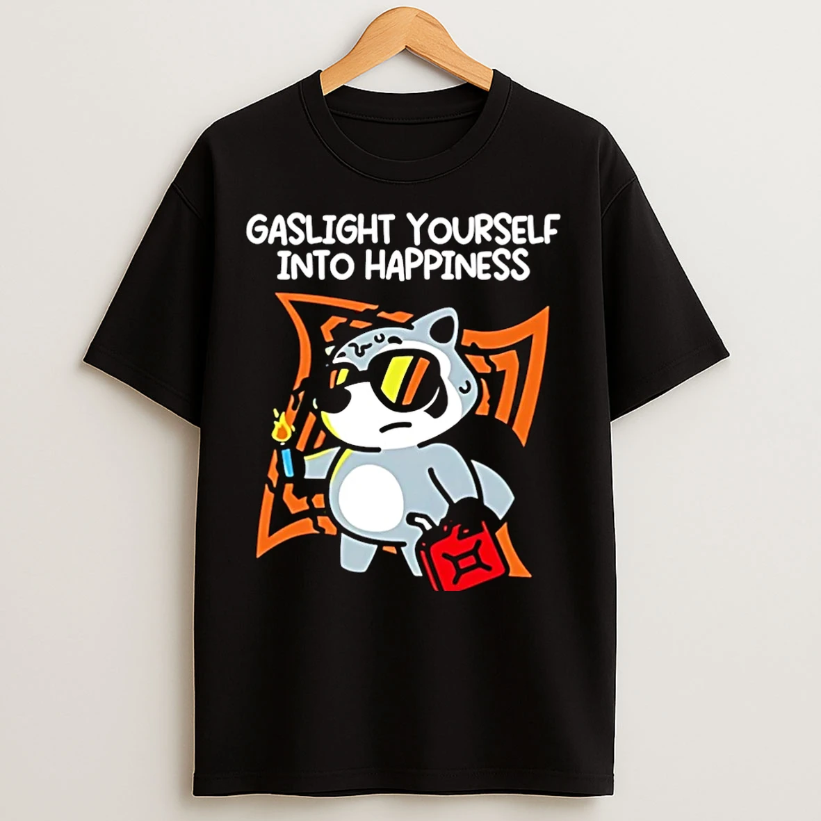 Classic Austin Von Letkemann Gaslight Yourself Into Happiness Christmas T Shirts