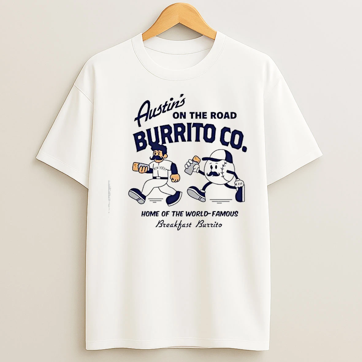 Classic Austins On The Road Burrito Co Home Of The World Famous Beakfast Burrito T Shirts