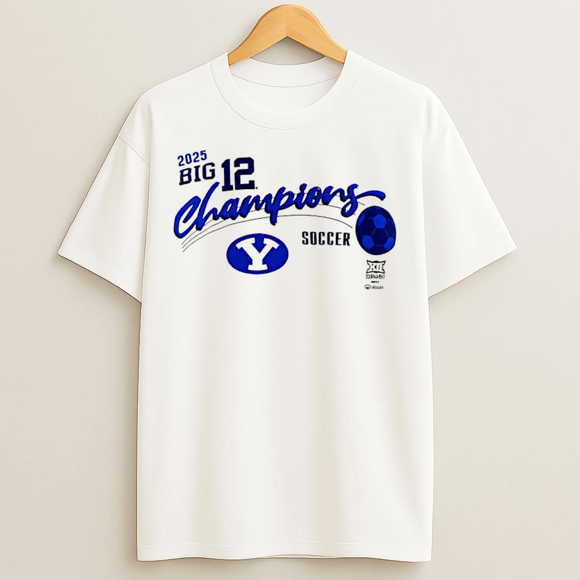 Classic Byu 2025 Big 12 Soccer Champions T Shirts