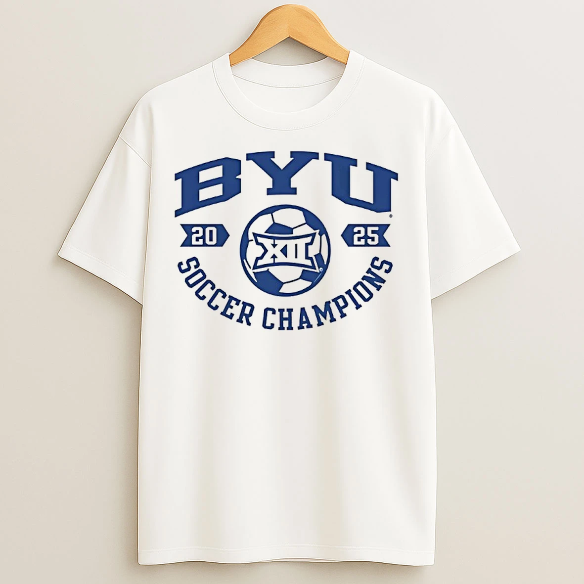 Classic Byu Cougars 2025 Big 12 Soccer Champions T Shirts
