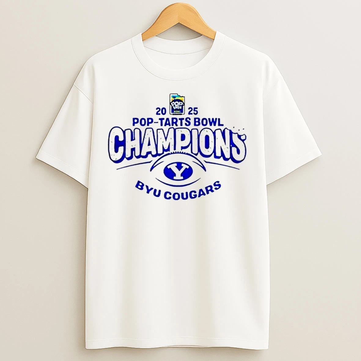 Classic Byu Cougars 2025 Pop Tarts Bowl Champions Locker Room T Shirts