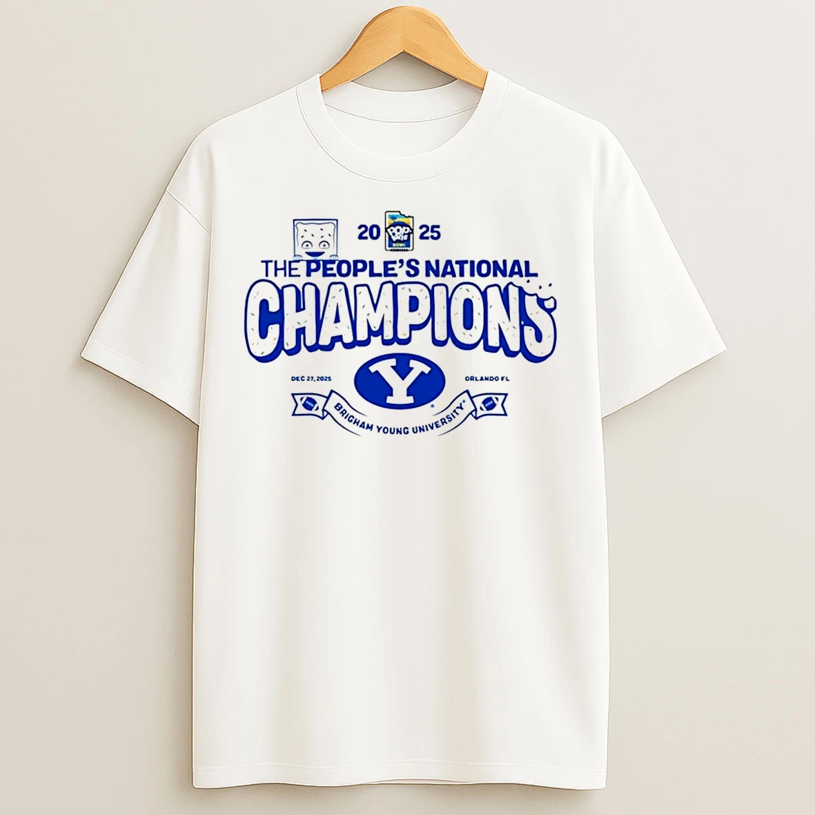Classic Byu Cougars 2025 Poptart Bowl Football Champions T Shirts