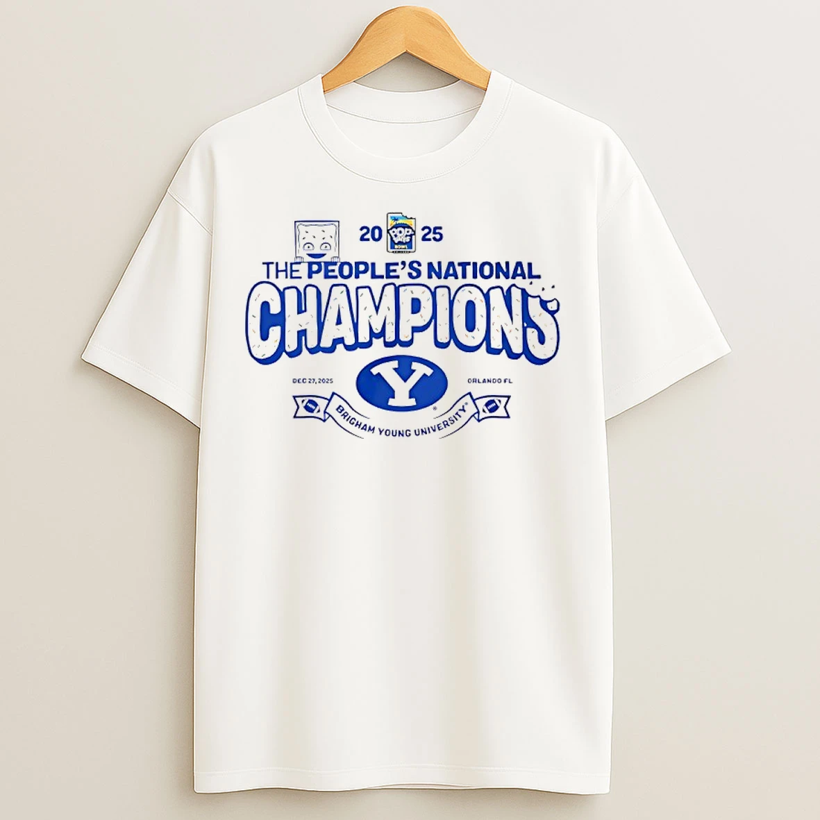 Classic Byu Cougars 2025 The Peoples National Champions Pop Tarts Bowl T Shirts