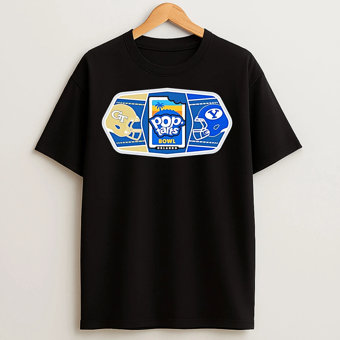 Classic Byu Cougars Vs Georgia Tech Yellow Jackets 2025 Pop Tarts Bowl Helmets T Shirts