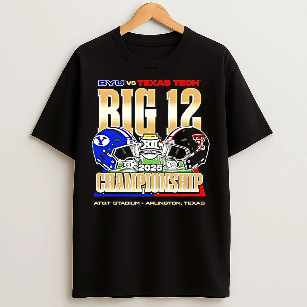 Classic Byu Vs Texas Tech 2025 Big Ten Football Championship Helmets T Shirts
