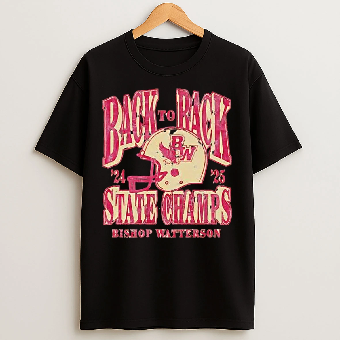 Classic Back To Back State Champs Bishop Watterson Helmet T Shirts