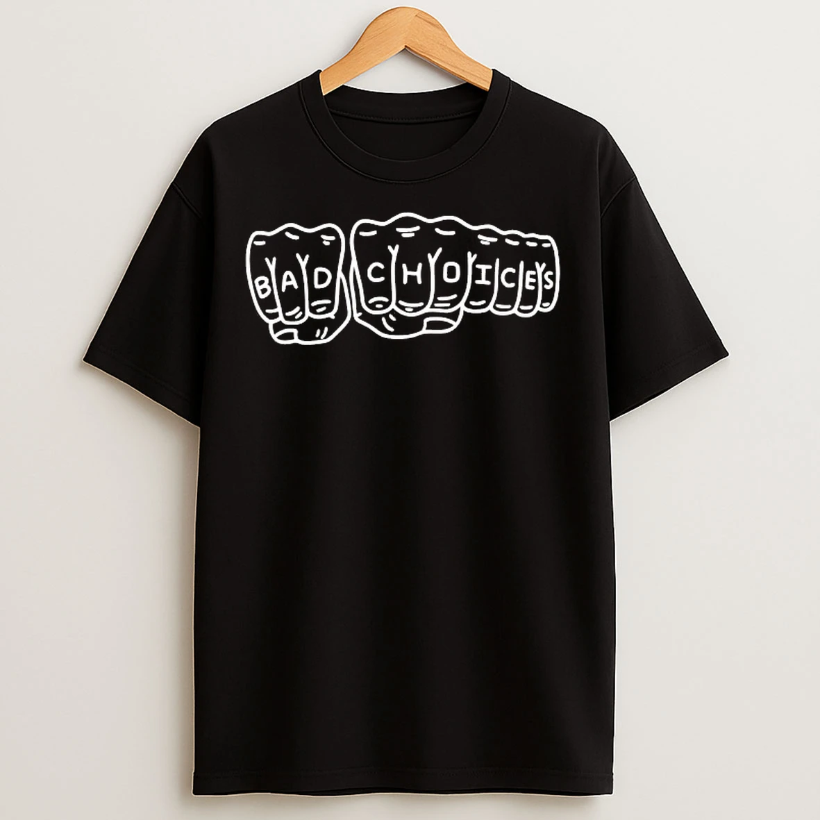 Classic Bad Choices Hand Fingers T Shirts