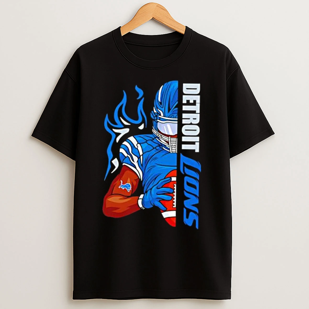 Classic Ball Half Detroit Lions Stylish T Shirts