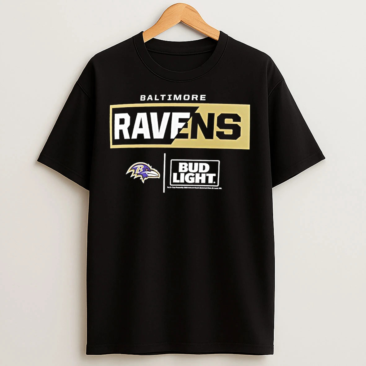 Classic Baltimore Ravens Nfl X Bud Light T Shirts