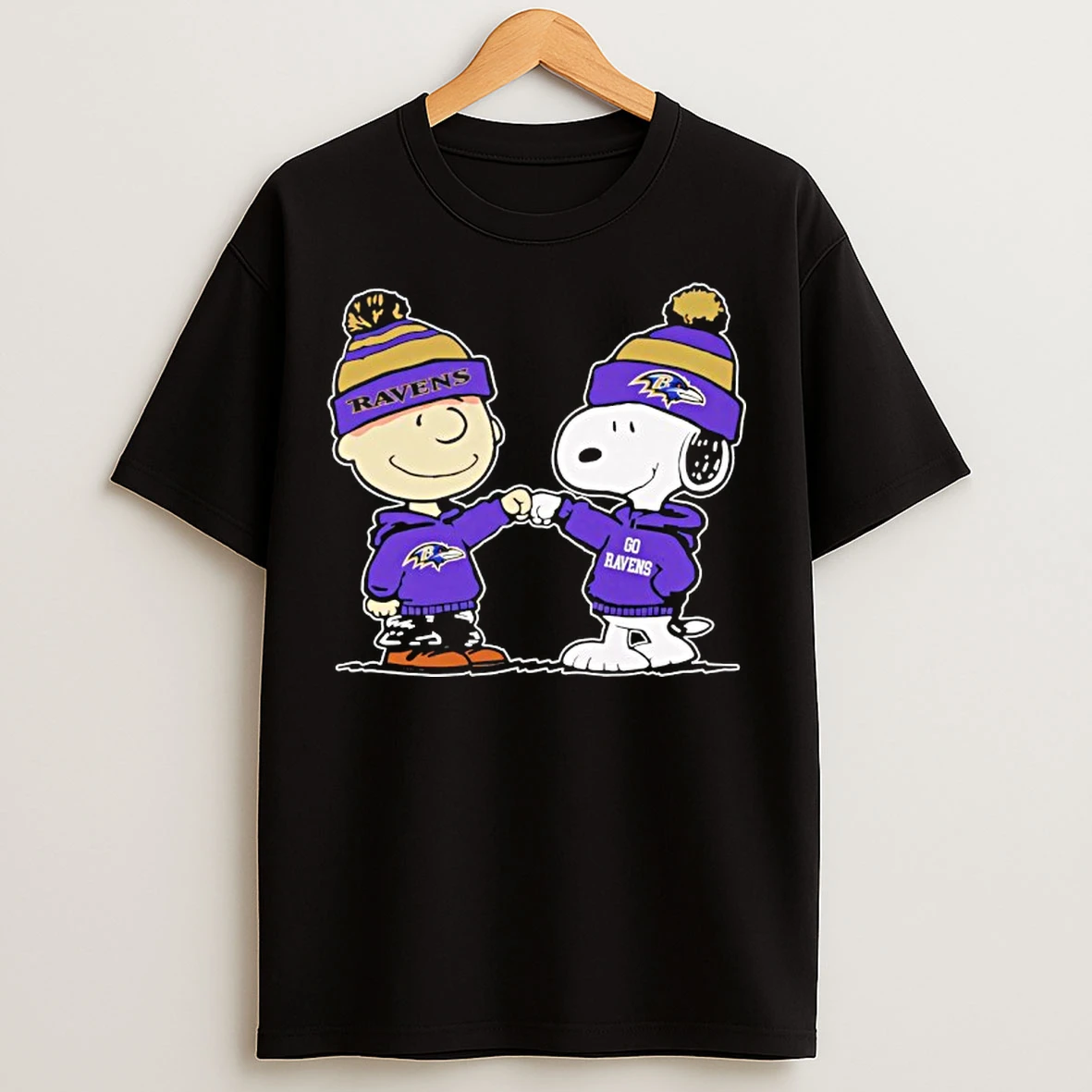 Classic Baltimore Ravens Snoopy And Charlie Brown Best Friends T Shirts