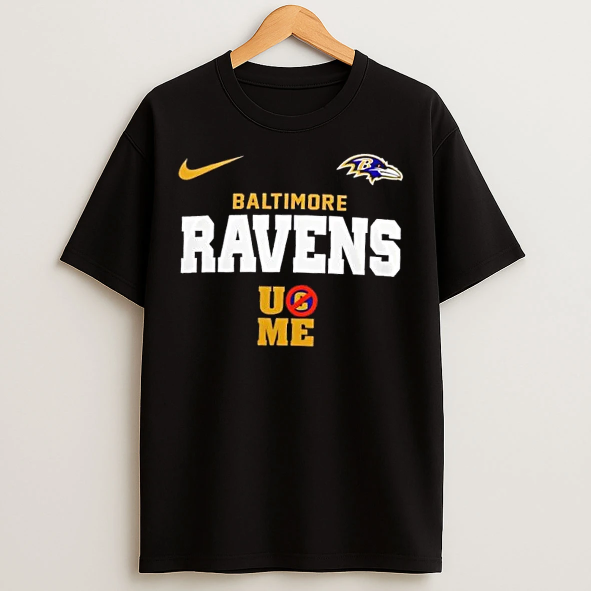 Classic Baltimore Ravens X Ucme John Cena Never Give Up T Shirts