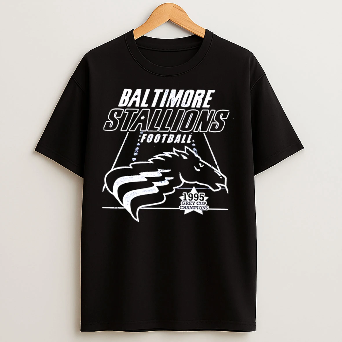 Classic Baltimore Stallions Football 1995 Grey Cup Champions T Shirts