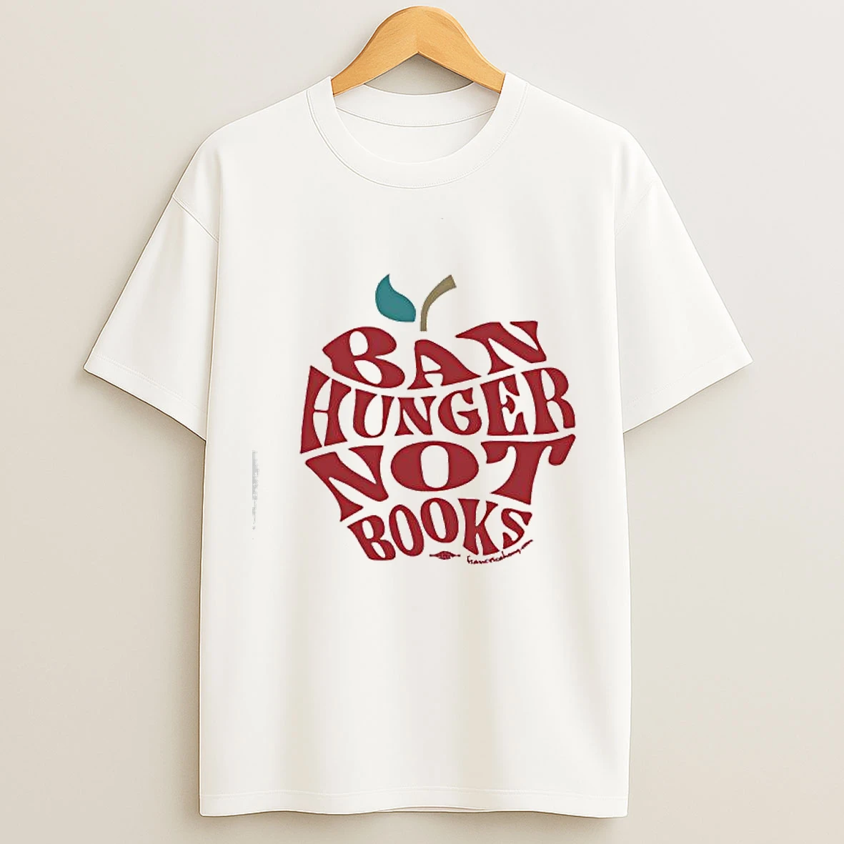 Classic Ban Hunger Not Books Design Graphic T Shirts