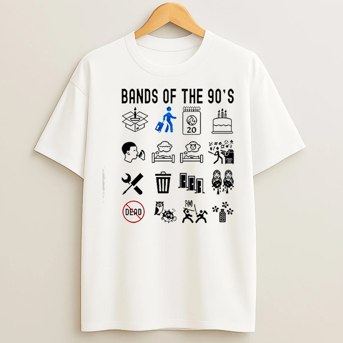 Classic Bands Of The 90s T Shirts